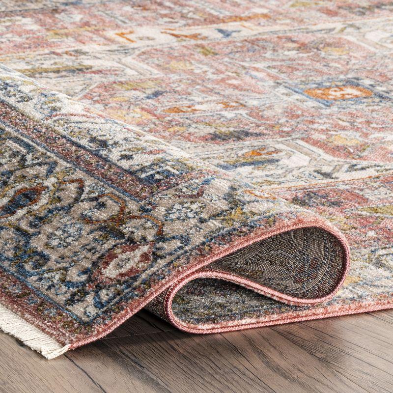 Nuloom Harriet Oriental/Persian 2x3 Accent Indoor Area Rug for Living Room Bedroom Dining Room Entryway Kitchen, Orange/Multicolor