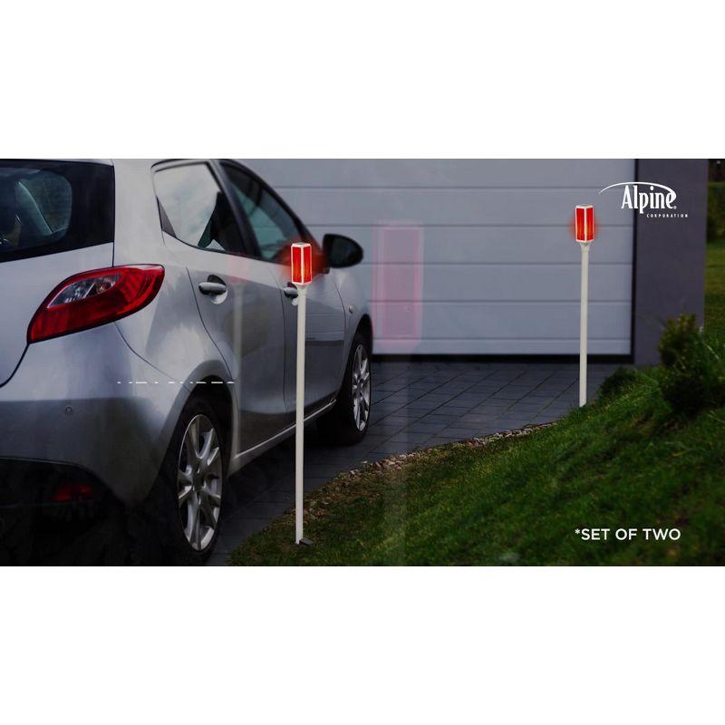 Alpine White Solar Powered Integrated LED Pathway Light Pack