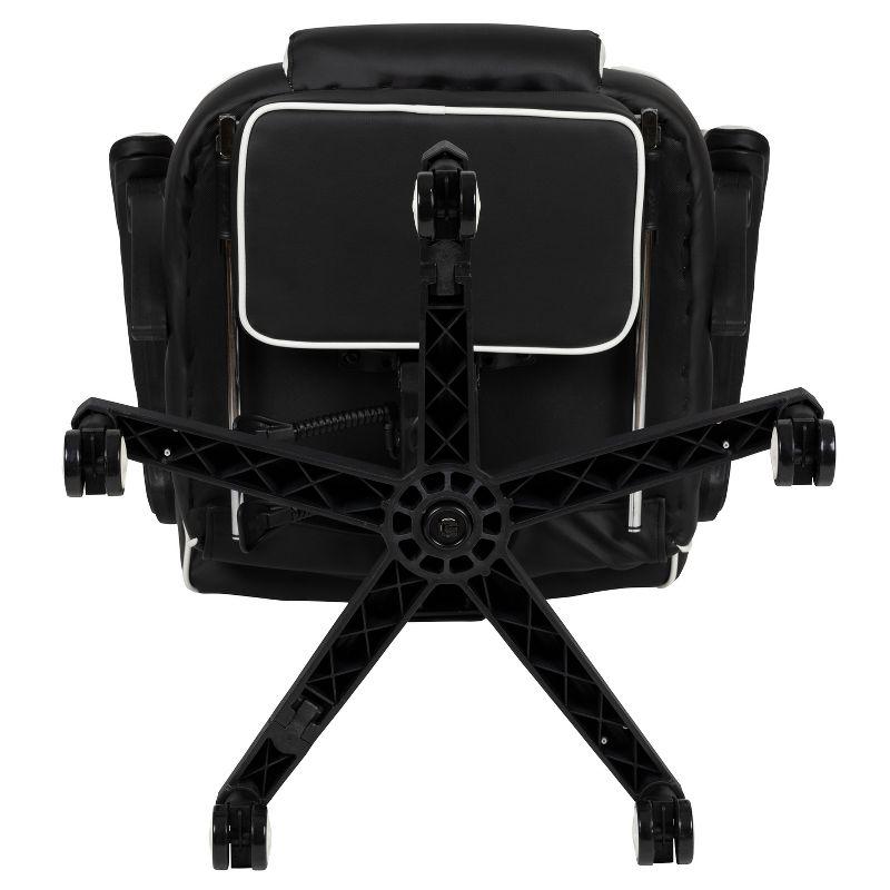 Flash Furniture X40 Gaming Chair Racing Ergonomic Computer Chair with Fully Reclining Back/Arms, Slide-Out Footrest, Massaging Lumbar - White