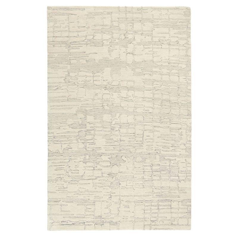 Town & Country Luxe Remin Abstract Line Art Handcrafted Area Rug Beige/Blue