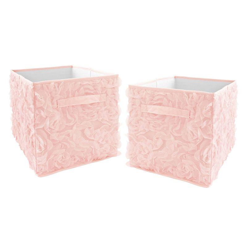 Sweet Jojo Designs Rose Lace Fabric Storage Bin & Reviews | Wayfair