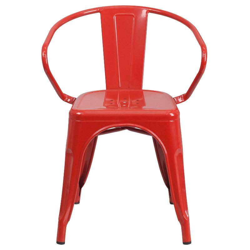 Hucheson Metal Indoor-Outdoor Chair with Arms