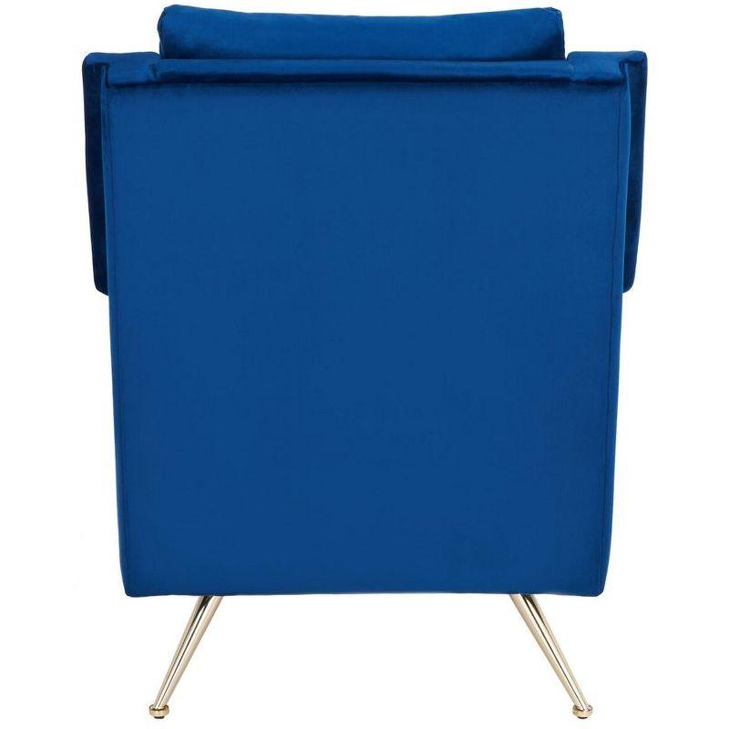 Cerise Mid Century Arm Chair - ACH5100A - Navy/Gold - Safavieh