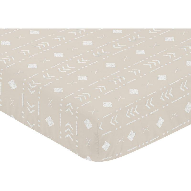 Boho Llama Aztec Fitted Crib Sheet