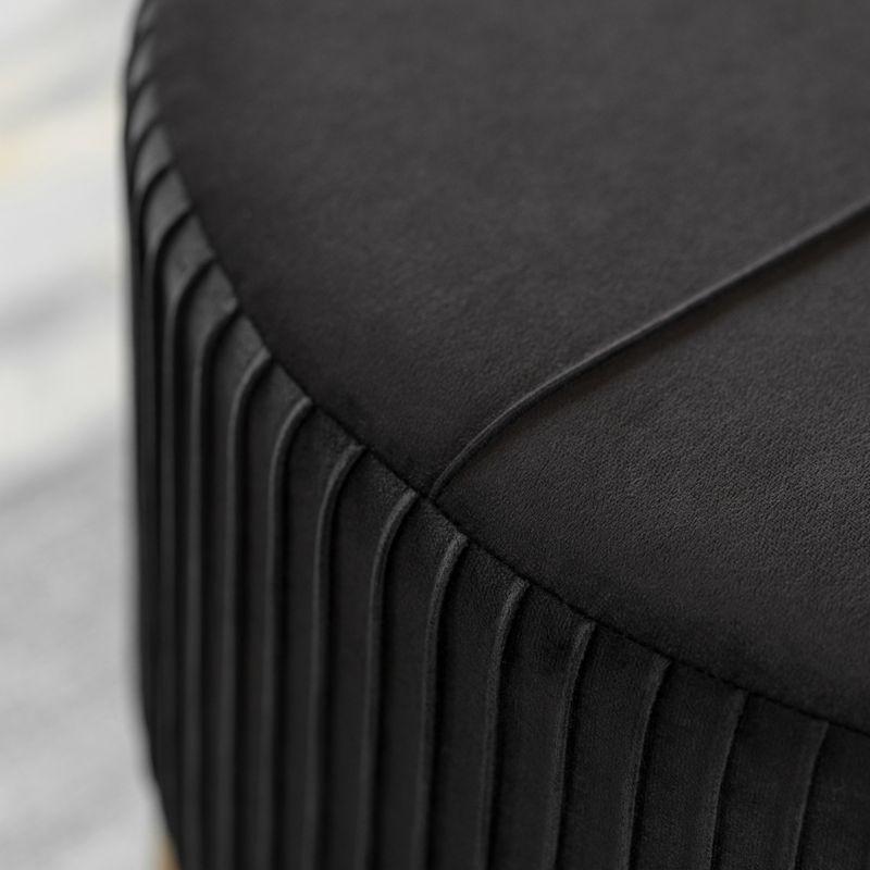 Everly Quinn Raiin Upholstered Ottoman