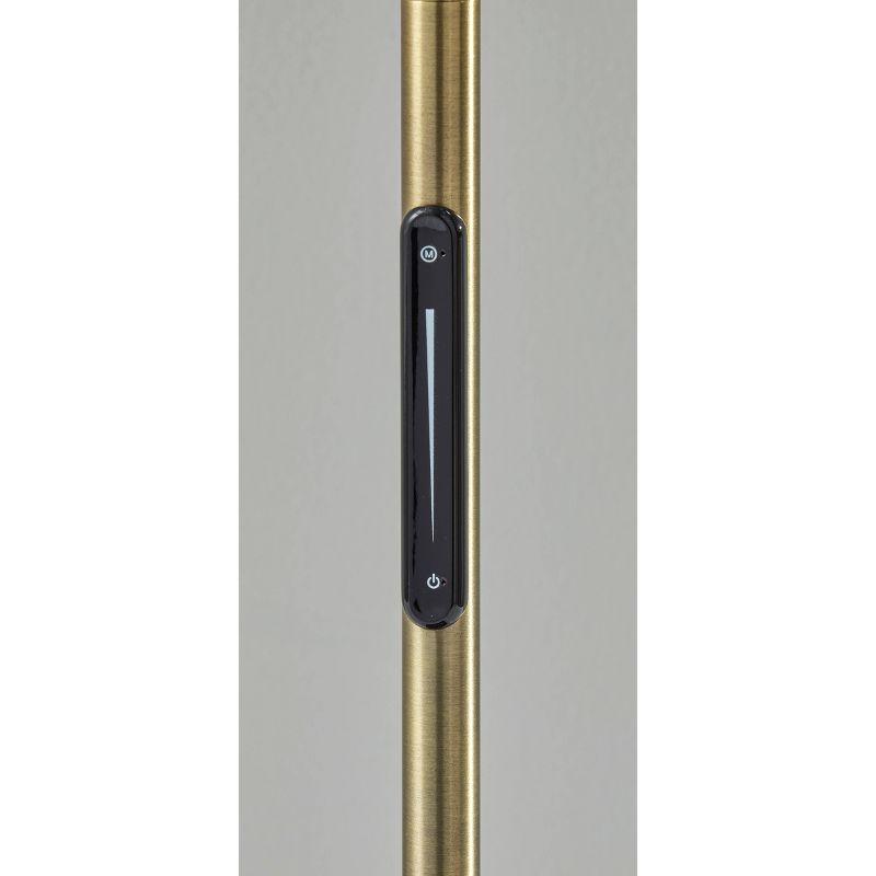 Adesso Cullen Desk Lamp: Marble Base, ETL Listed, Touch Sensor, 24" Metal Cylinder Shade