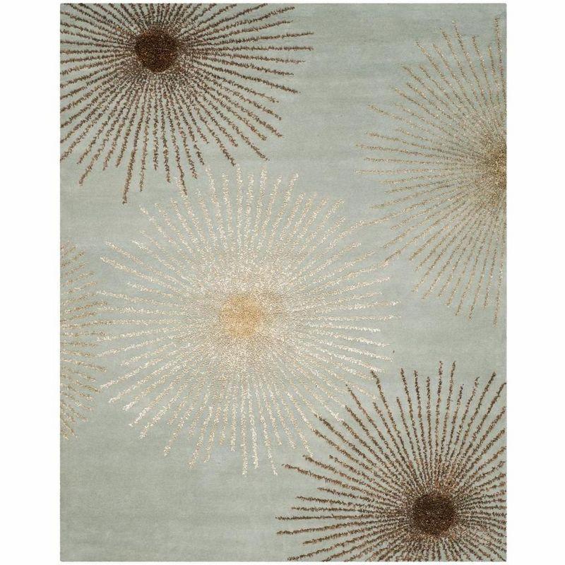 Soho SOH712 Hand Tufted Indoor Area Rug - Light Blue/Multi - 8'9"x11'9" - Safavieh.