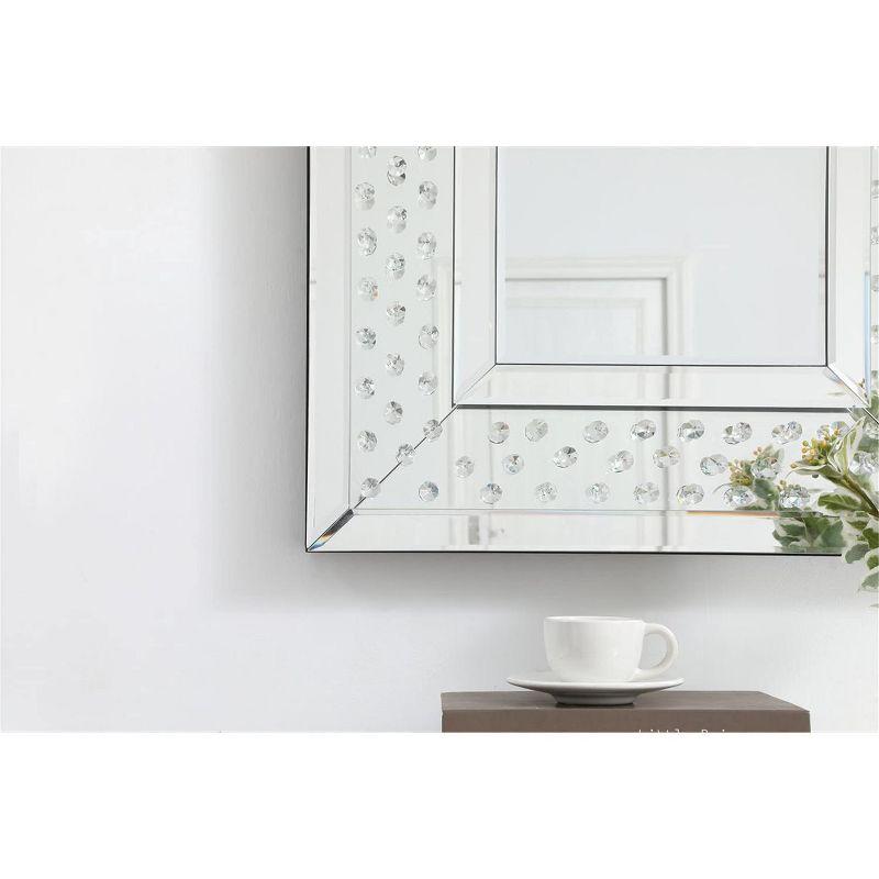 Elegant Lighting Sparkle collection crystal mirror 20 x 30 inch