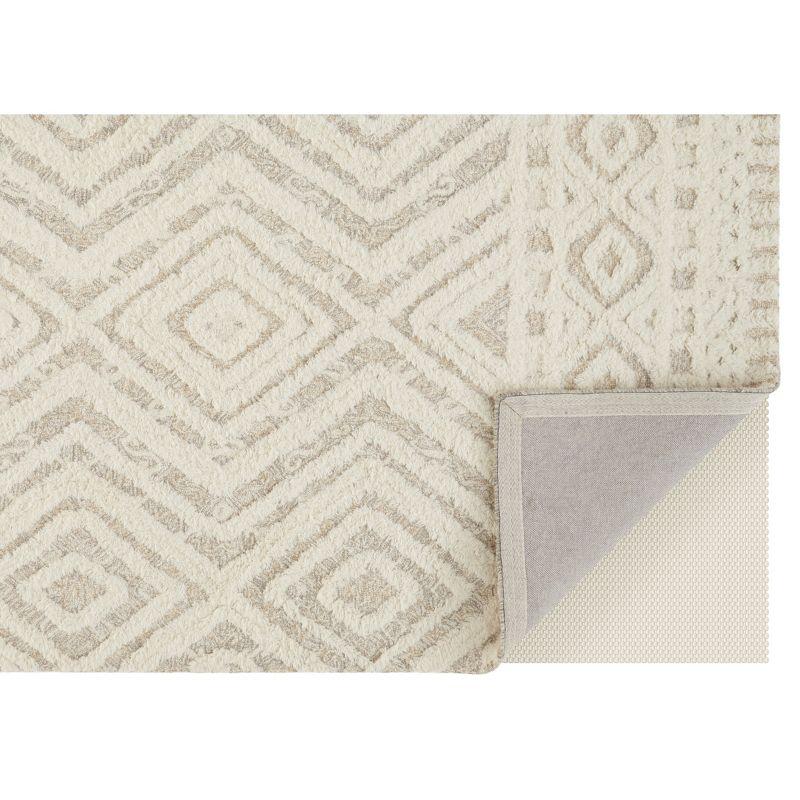 Anica Transitional Diamond Ivory/Tan Area Rug