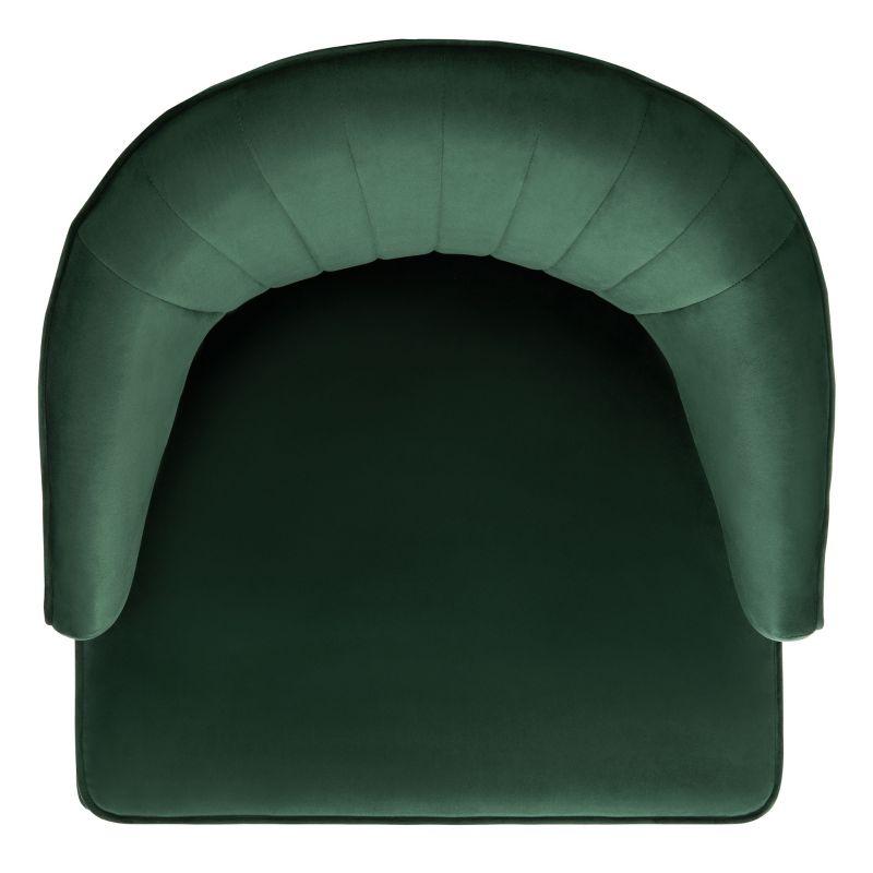Stazia Wingback Accent Chair - ACH4502 - Forest Green/Black - Safavieh