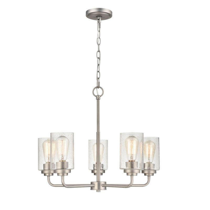 Millennium Lighting Moven 5 - Light Chandelier in  Satin Nickel