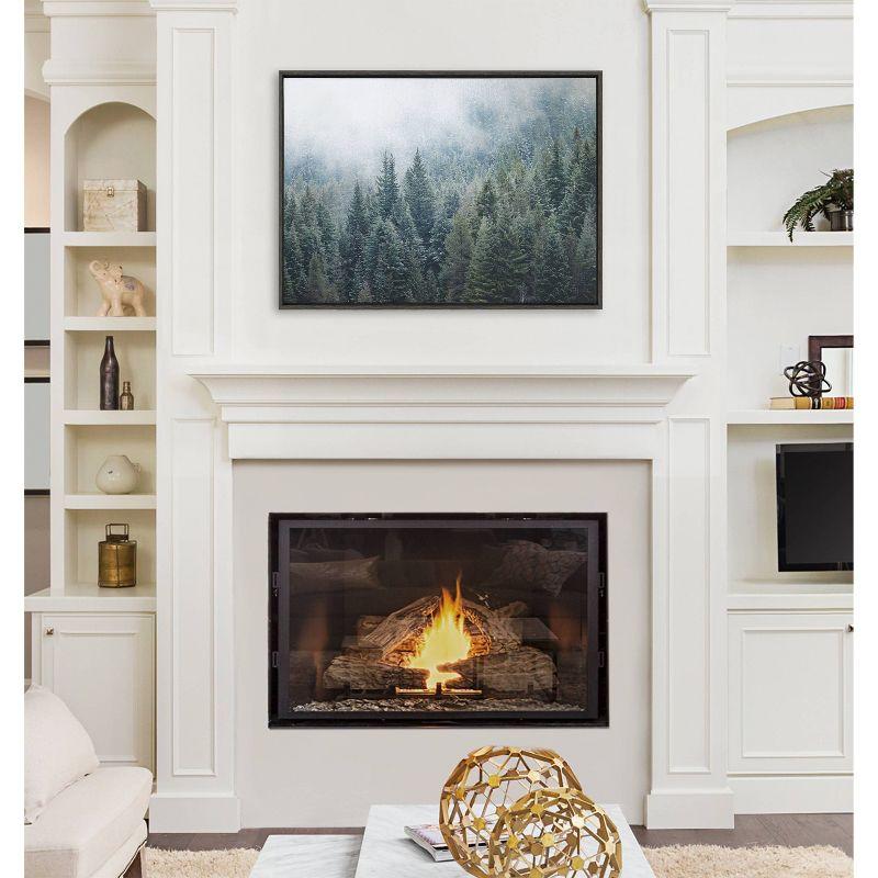 Kate & Laurel All Things Decor 28"x38" Sylvie Evergreen Dream 2: Tranquil Forest Canvas Art by F2Images