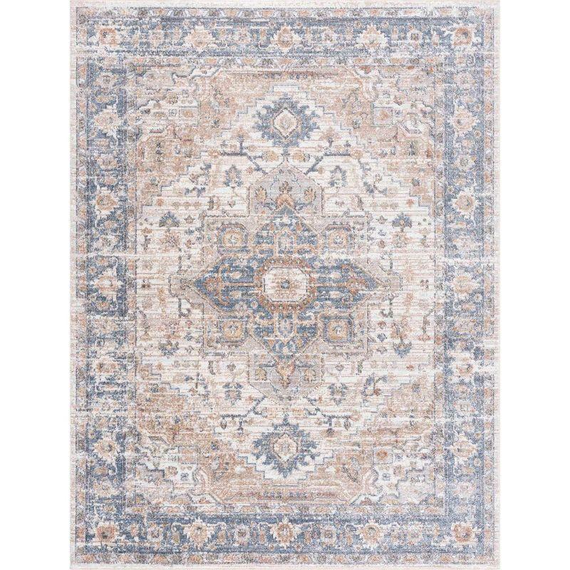 Hauteloom Ezri Cream Washable Area Rug