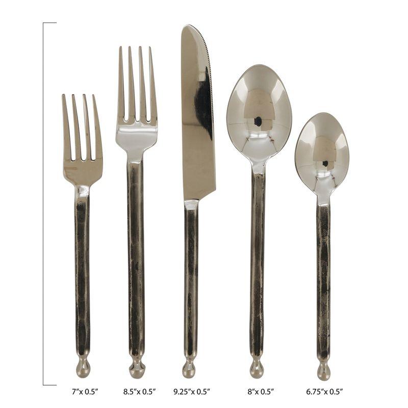 Minimalist Stainless Steel Flatware Set - 5 Pieces