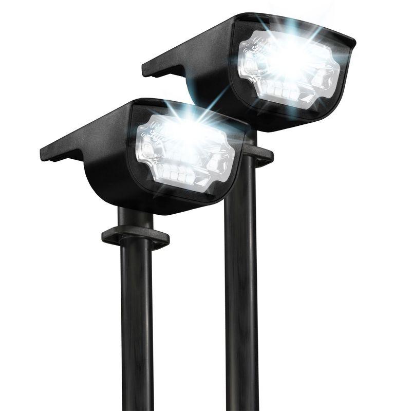 Bell + Howell Bionic Color Burst Solar Powered Waterproof Pathway Lights- 2 Pack