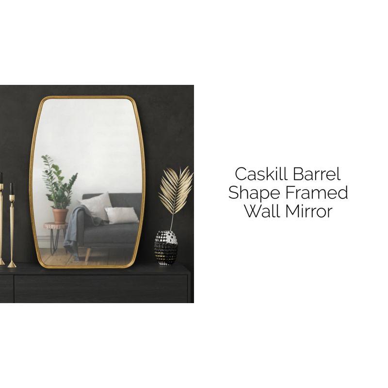 Kate & Laurel All Things Decor 18" x 48" Caskill Full Length Wall Mirror Gold : Modern Rectangle, MDF Frame, No Assembly Required