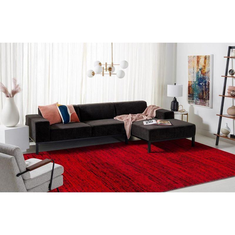 Adirondack ADR117 Machine Made Indoor Area Rug - Red/Black - 9'x12' - Safavieh