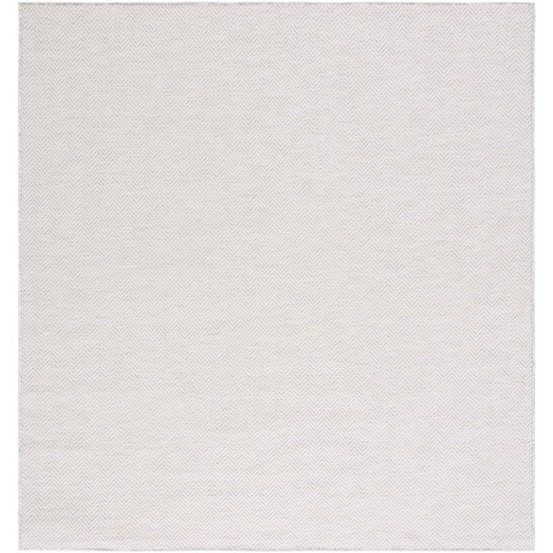 Hampton HTN233 Power Loomed Indoor/Outdoor Area Rug - Ivory/Multi - 6'5"x6'5" - Safavieh..