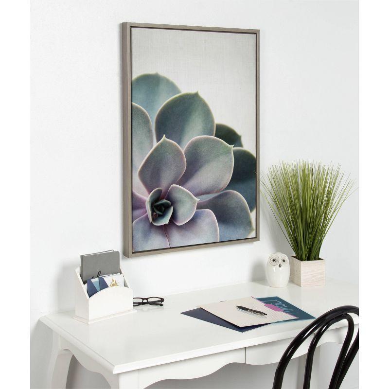 Sylvie Succulent 5 Framed Canvas by F2 Images - Kate & Laurel All Things Decor