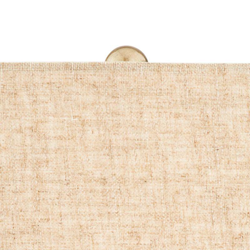 360 Lighting Gordy Modern Accent Table Lamps 20 1/2" High Set of 2 Ribbed Green Ceramic Oatmeal Fabric Drum Shade for Bedroom Living Room Nightstand