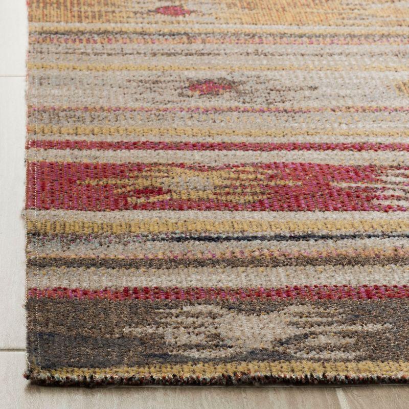 Montage MTG238 Power Loomed Indoor/Outdoor Area Rug - Taupe/Multi - 5'1"x7'6" - Safavieh