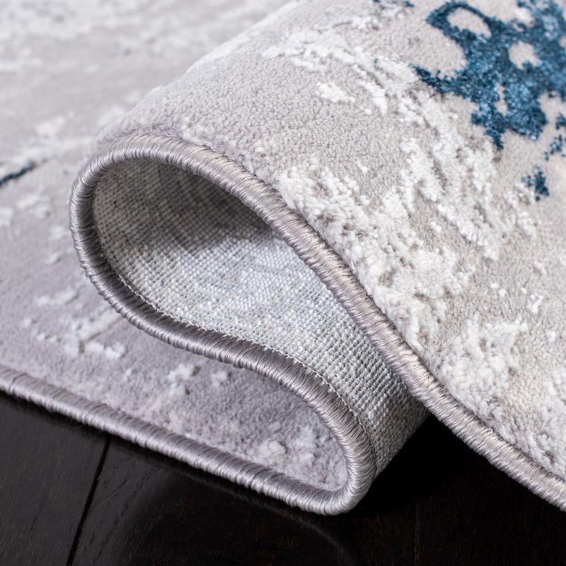 Amelia ALA232 Power Loomed Runner Rug - Grey/Blue - 2'x12' - Safavieh.