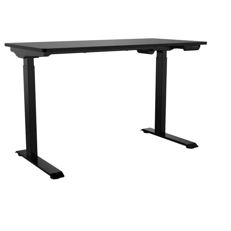 Monoprice WFH Single Motor Height Adjustable Sit-Stand Desk Table with 4 foot Top, Black, Laptop Computer Workstation - Workstream Collection