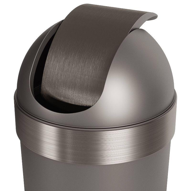 Umbra Venti Plastic Swing Top Kitchen Trash Can - 16 Gallons