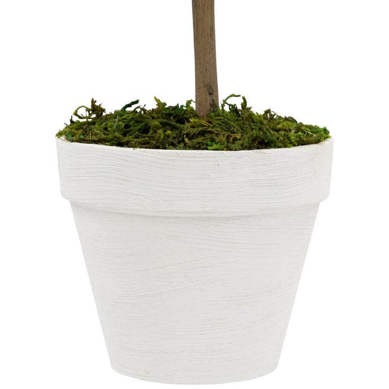 Northlight Seasonal Green Reindeer Moss Ball Potted Artificial Spring Topiary Tree