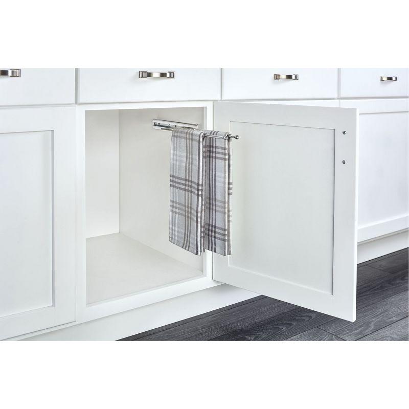 Rev-A-Shelf Pull Out Dish Towel Bar Under Kitchen Cabinet, 563-51-C (2 Pack)