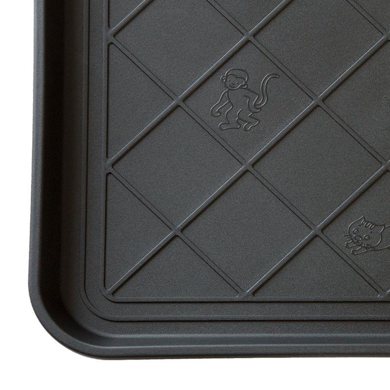 Fleming Supply Oversized All-Weather Rectangular Boot Tray - Black
