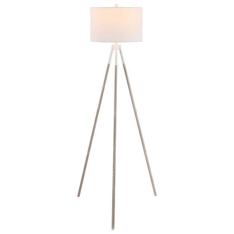 Idalia 61" Floor Lamp - Walnut - Safavieh.