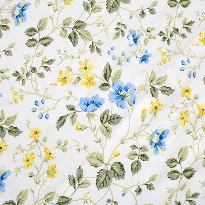 Laura Ashley Laura Ashley Meadow Floral Cotton Blue Duvet Cover Set