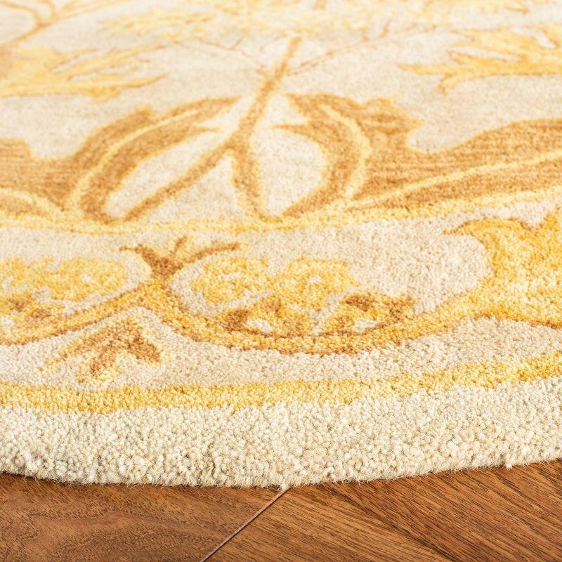 Anatolia AN541 Hand Tufted Indoor Area Rug - Beige/Gold - 6' Round - Safavieh