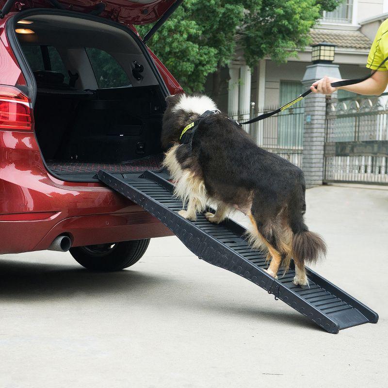 Tucker Murphy Pet™ Folding Dog Ramp Black 60.2" x 15.7" x 4.9" Plastic