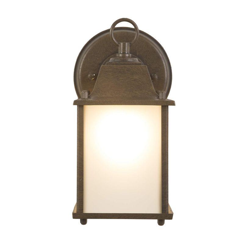 Tara Brown Frosted Glass Outdoor Wall Sconce