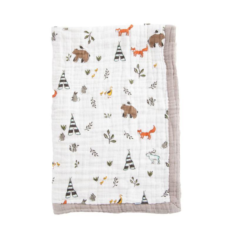 Little Unicorn Cotton Muslin Baby Receiving Quilt