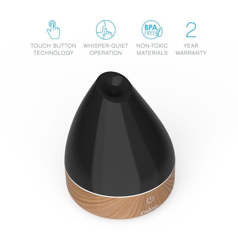 Aromatherapy Oil Diffuser 6.2" Black - PureSpa