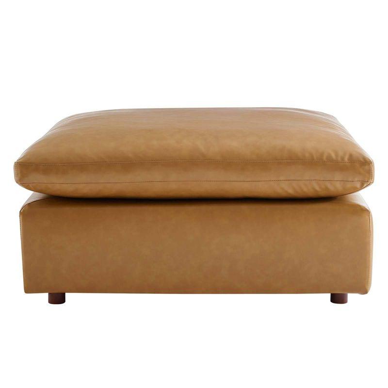 Modway Commix Down Filled Overstuffed Vegan Leather Ottoman