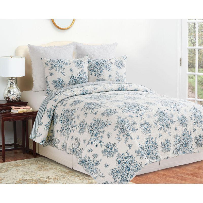 C&F Home Nelly Farmhouse / Country Cotton Reversible Quilt Set