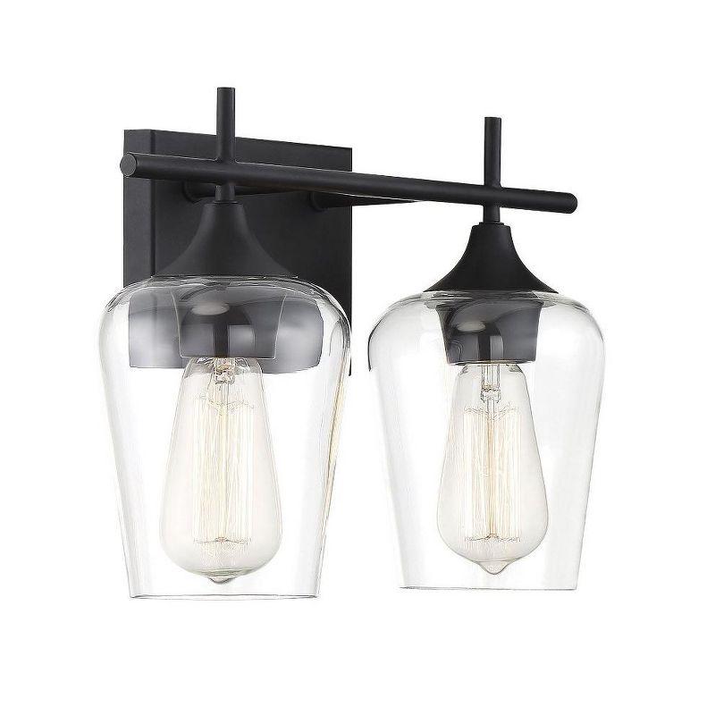 Savoy House Octave 2 - Light Vanity in  Black