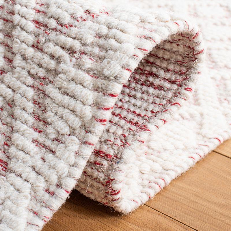 Vermont VRM304 Hand Woven Indoor Area Rug - Ivory/Red - 9'x12' - Safavieh
