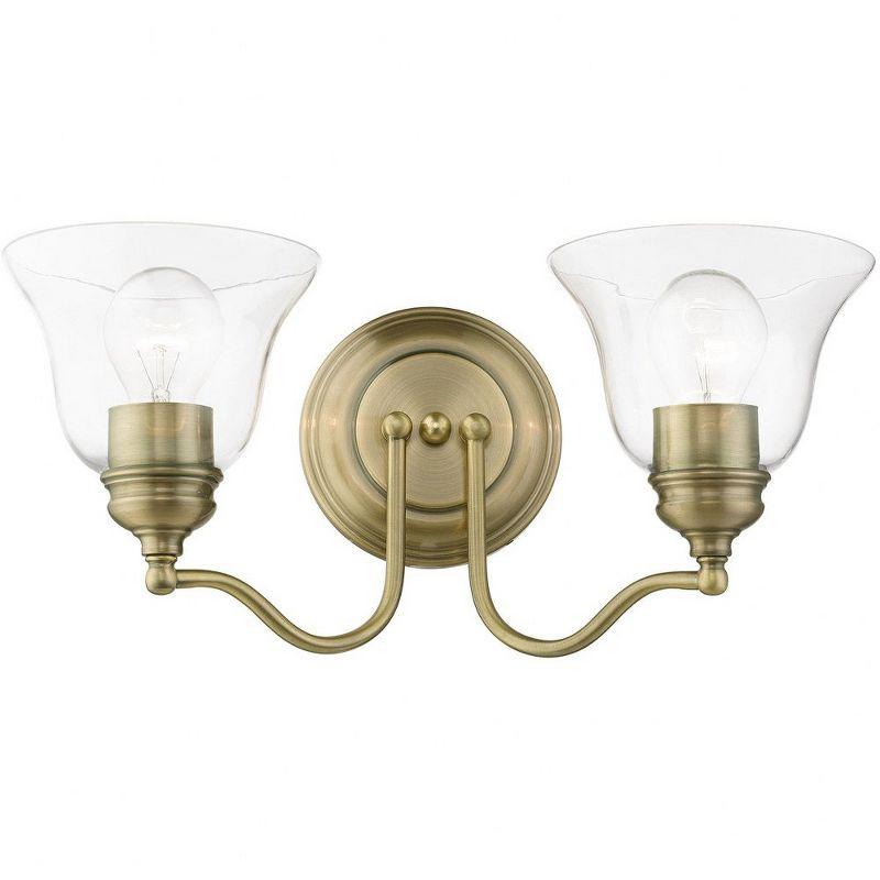 Livex Lighting Moreland 2 - Light Vanity in  Antique Brass