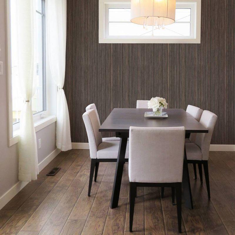 Tempaper & Co.® Faux Grasscloth Removable Peel and Stick Wallpaper, Textured Bronze, 28 sq. ft.: Vinyl, Self-Adhesive, Thin Stripe Pattern