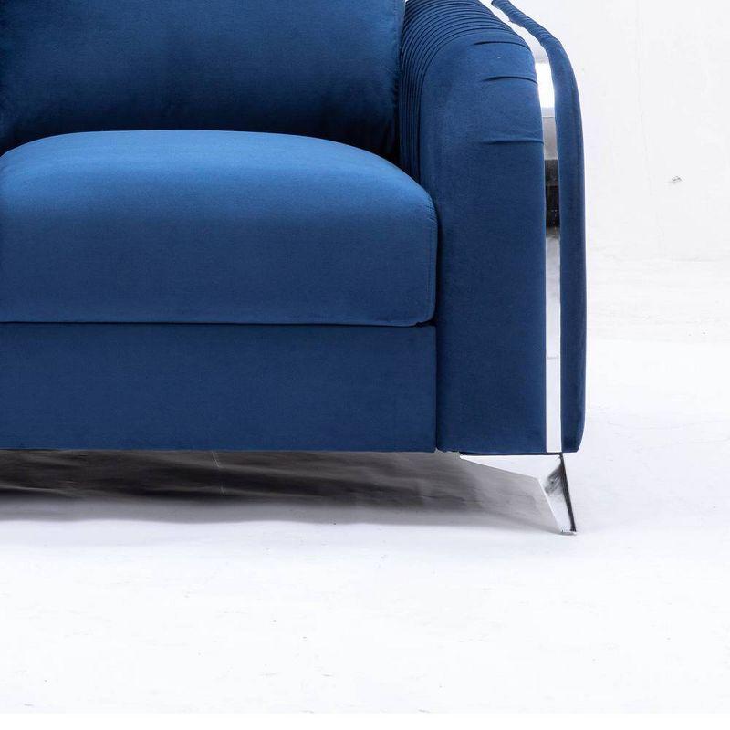 Acme Furniture 91" Wenona Sofa Blue Velvet