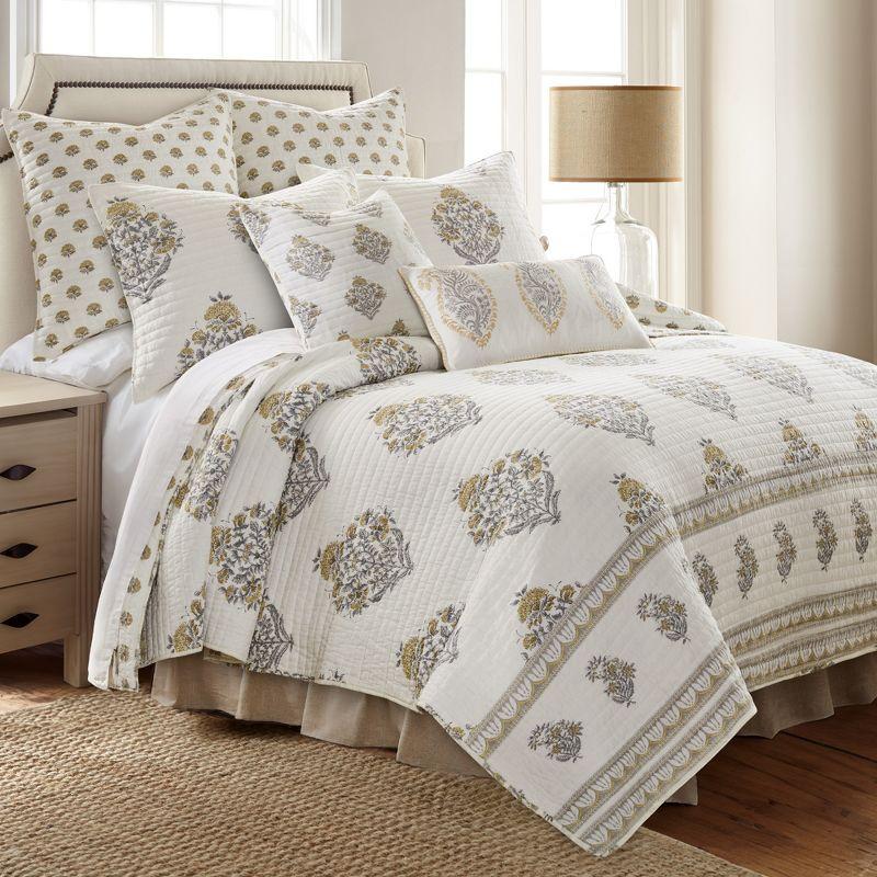 Kamira Ochre Twin Quilt Set - Levtex Home