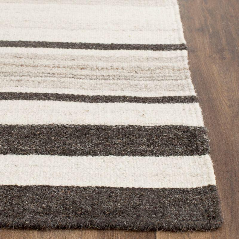 Sublime Gray Handmade Wool Area Rug - 3' x 5'