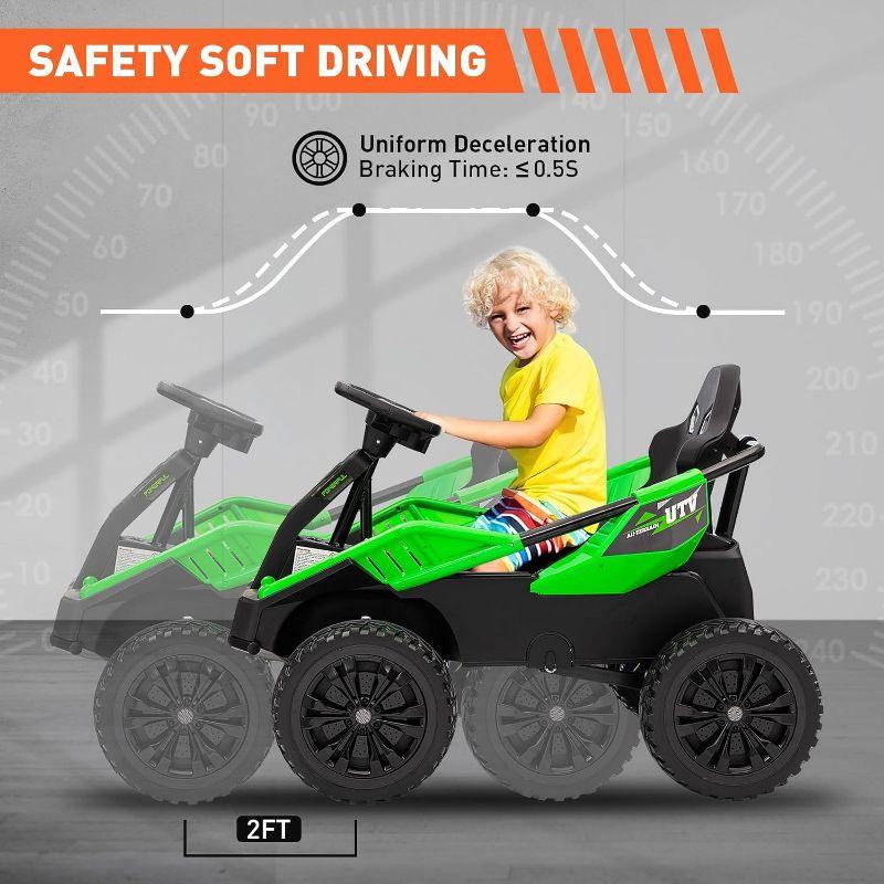 24V 4x4 Ride On Toy for Big Kids, 4x85W 6MPH Ride On UTV Car w/Parent Remote