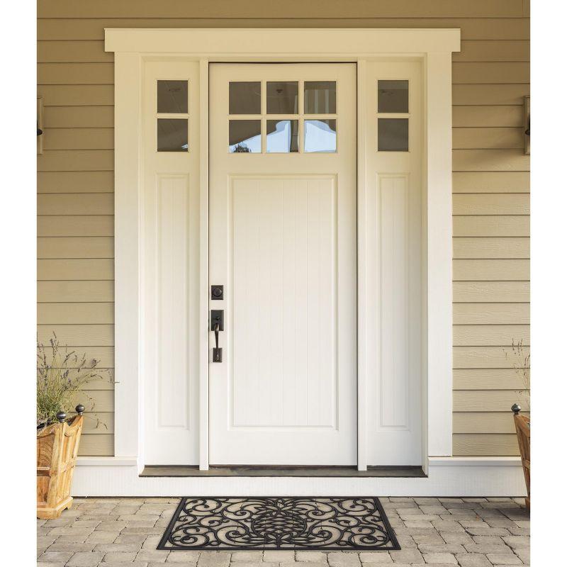 Design Imports  Pineapple Scroll Rubber Doormat