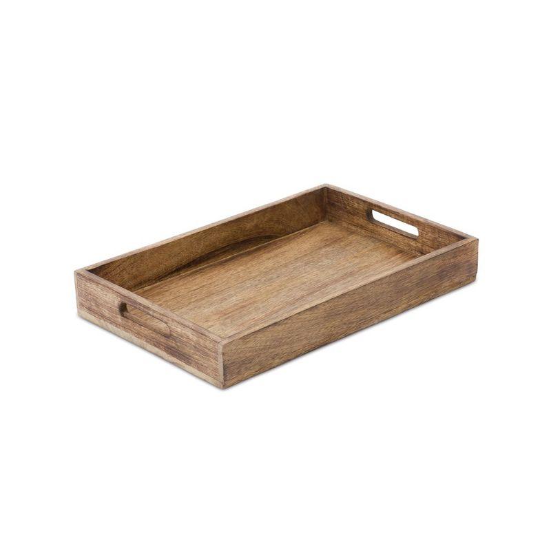 Melrose Decorative Wooden Tray (Set of 2)